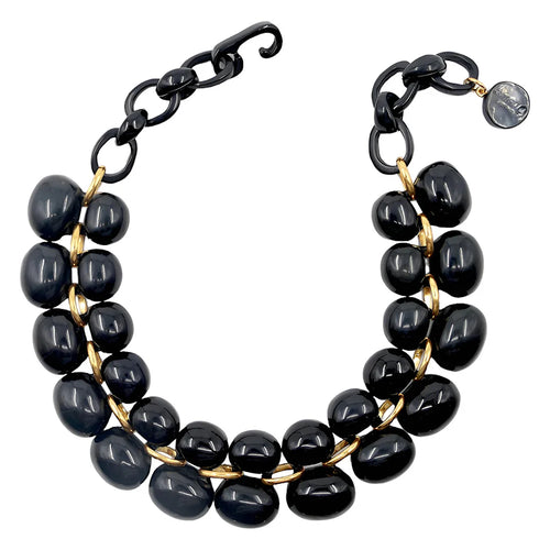 Dominique Denaive Black Andrea Bubble Necklace Timeless Martha's Vineyard 