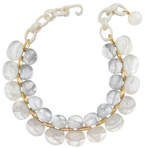 Dominique Denaive Grey Andrea Bubble Necklace Timeless Martha's Vineyard 