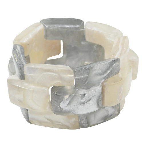 Dominique Denaive Grey Gigi Link Bracelet Timeless Martha's Vineyard 