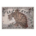 Sabina Savage Lunar Leopard Silk Twill Rectangle Scarf Timeless Martha's Vineyard 