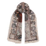 Sabina Savage Lunar Leopard Silk Twill Rectangle Scarf Timeless Martha's Vineyard 