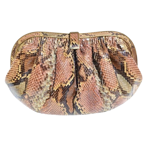 Colombetti Vintage Python Bag Mauve Multi Made in Italy