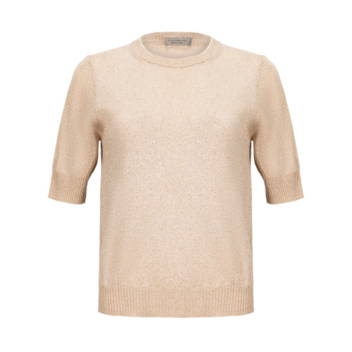 D. Exterior Lurex Tee - Champange Timeless Martha's Vineyard