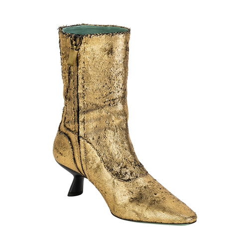 Paola D'Arcano Gold Venezia Boot Timeless Martha's Vineyard