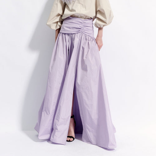 Natan Ceylan Lavender Parachute Taffeta Maxi Skirt Timeless Martha's Vineyard 