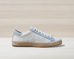 P448 John Corda Port Blue Suede Espadrille Sneaker Timeless Martha's Vineyard