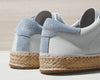 P448 John Corda Port Blue Suede Espadrille Sneaker Timeless Martha's Vineyard