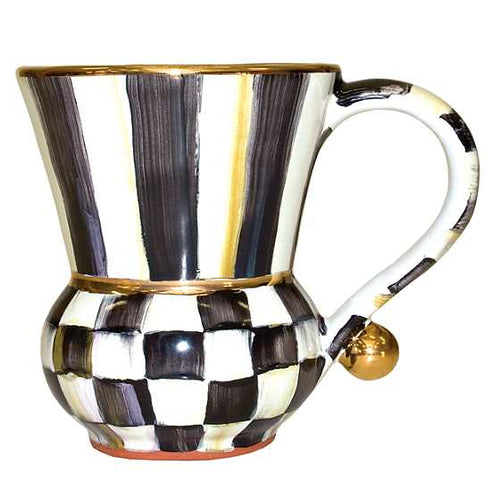 Mackenzie Childs Courtly Check Enamel Mug Timeless Martha's Vineyard