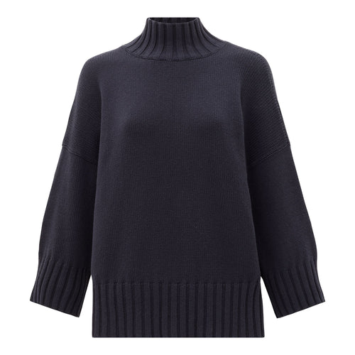 La Fée Parisienne Cotton Mock Neck Sweater Timeless Martha's Vineyard