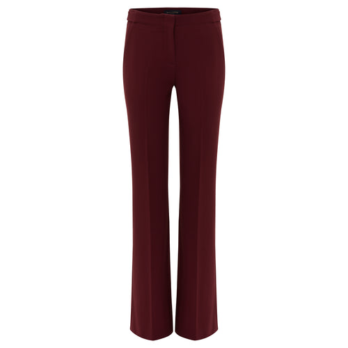 Piazza Sampione Wide Leg Pant - Burgundy - Timeless Martha's Vineyard