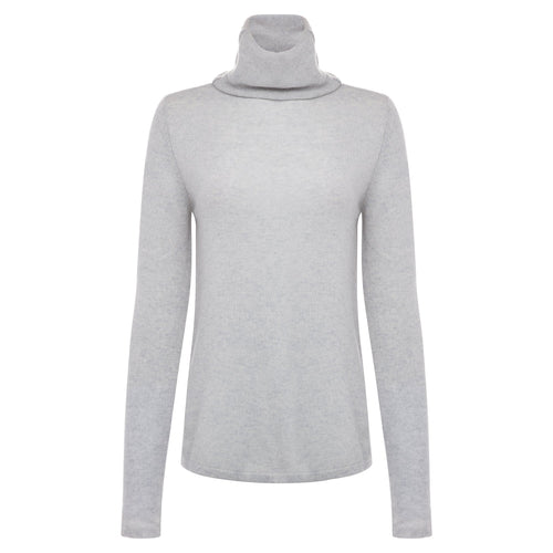 Moray Flodden Roll Neck - Silver Grey Timeless Martha's Vineyard