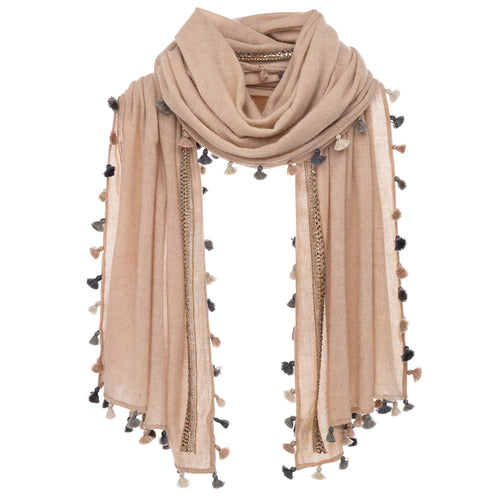 Pom Pom Scarf - Timeless Martha's Vineyard