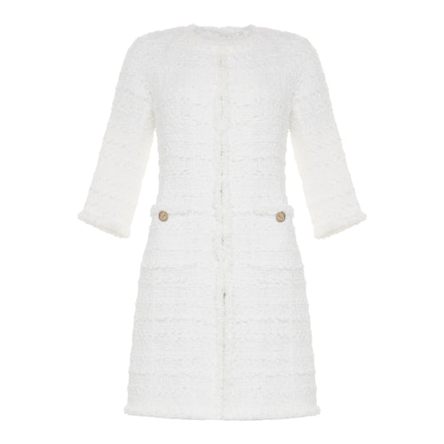 Edward Achour Coat Dress - White Timeless Martha's Vineyard